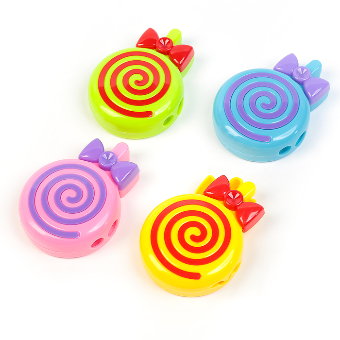 Точилка с контейнером двойная МИКС Леденец