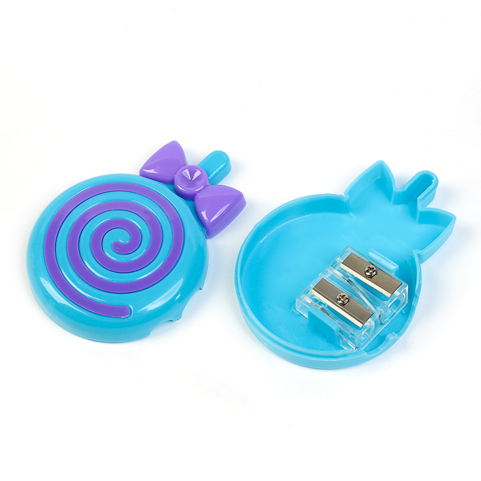 Точилка с контейнером двойная МИКС Леденец