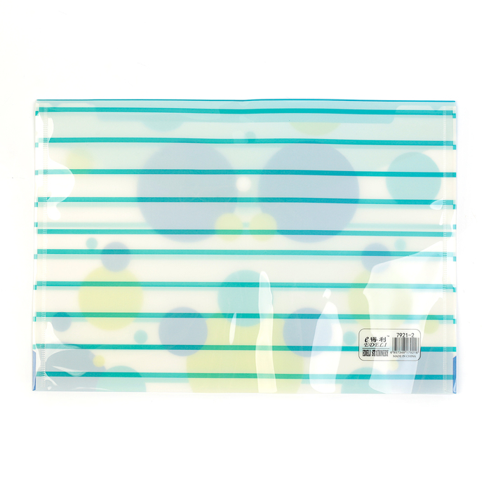 Папка-конверт на кнопке формат А4 180мкр МИКС Круги