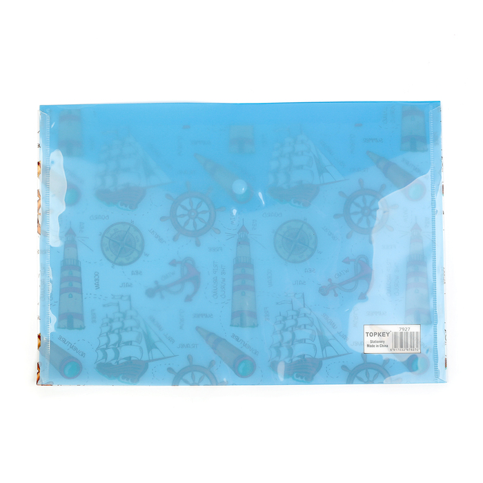 Папка-конверт на кнопке формат А4 180мкр МИКС Города