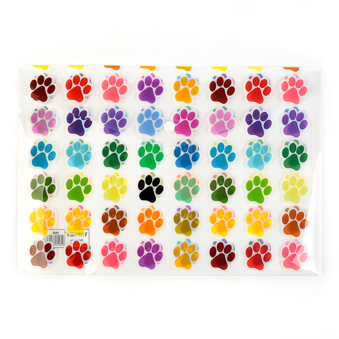 Папка-конверт на кнопке формат А4 180мкр МИКС Фрагменты