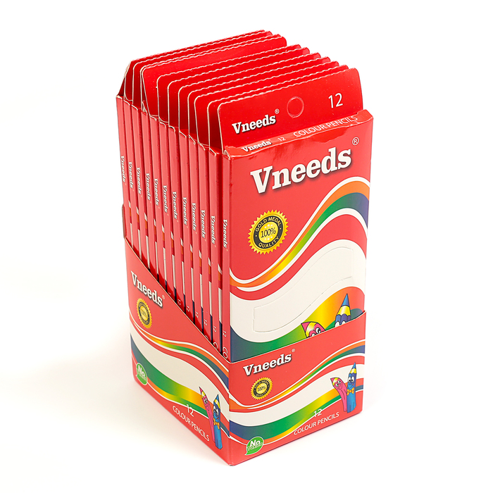 Карандаши 12цв пластик заточ гран в карт кор МИКС