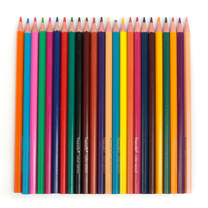 Карандаши 24цв пластик заточ гран в карт кор МИКС