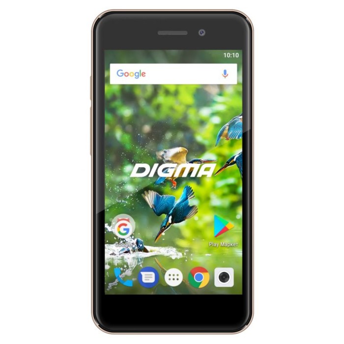 Смартфон Digma LINX A453 Gold, 8Gb 2sim, 4.5" TN, 854х480, 5Mp, цвет золото