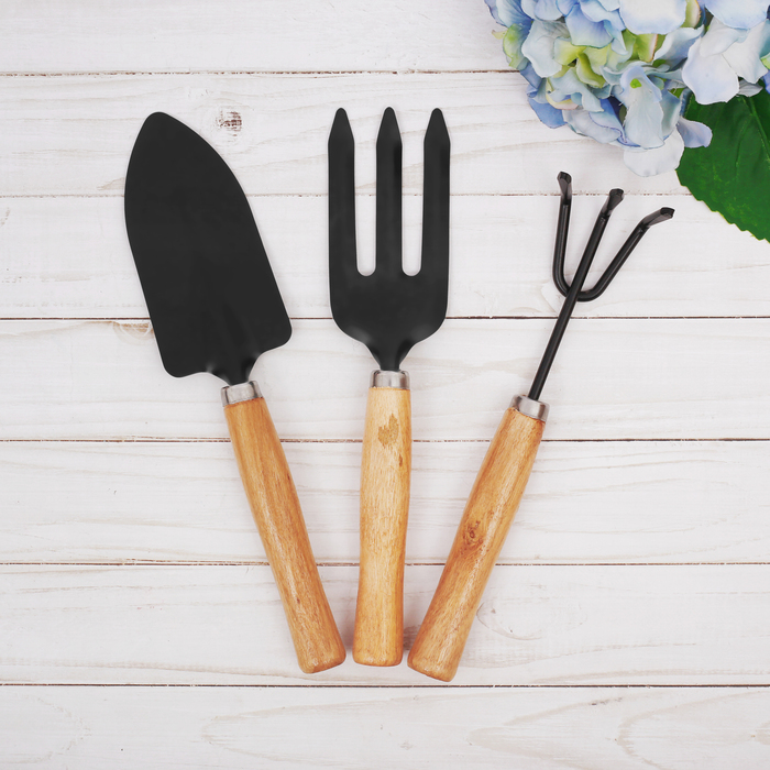 Набор садового инструмента "От всей души" грабли, совок, вилы