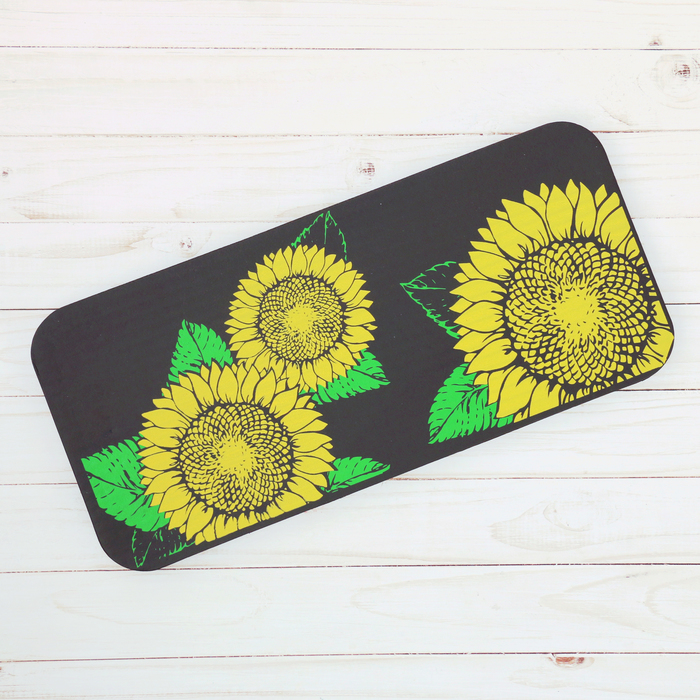 Коврик садовый "Подсолнухи", 38 х 17 см