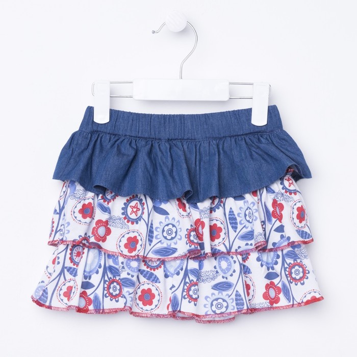 Юбка детская, рост 110 см, цвет синий D1320-1