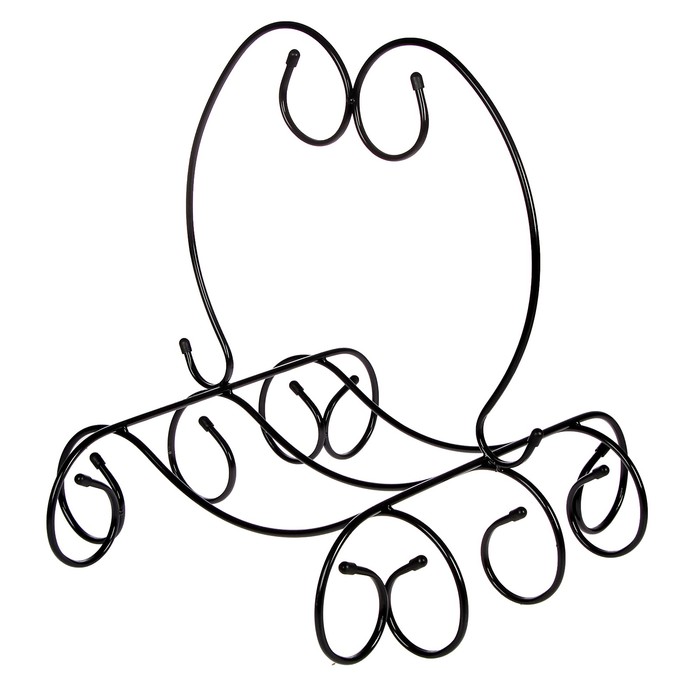 Дровница "Витая" цвет черный, 60х60х64см