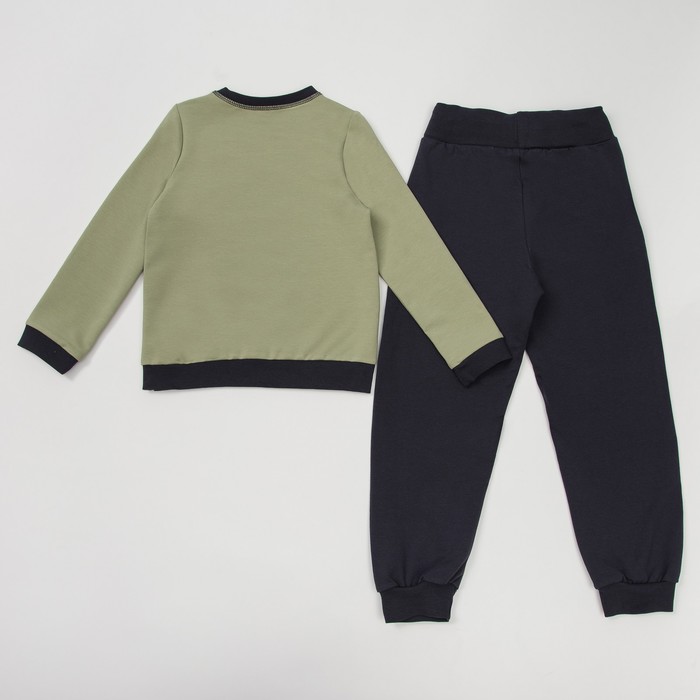 Комплект для мальчика (кофта,брюки), рост 104-110 см, цвет фисташковый М1902-1