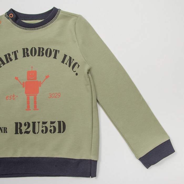 Комплект для мальчика (кофта,брюки), рост 104-110 см, цвет фисташковый М1902-1