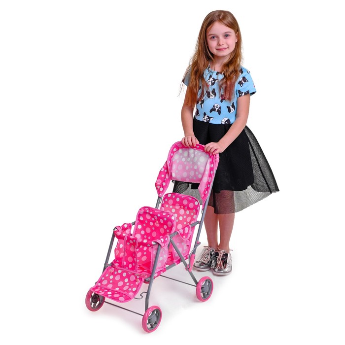 Коляска для кукол летняя, металлический каркас