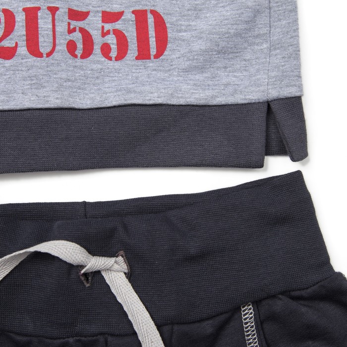 Комплект для мальчика (кофта,брюки), рост 98-104 см, цвет серый М1902-3