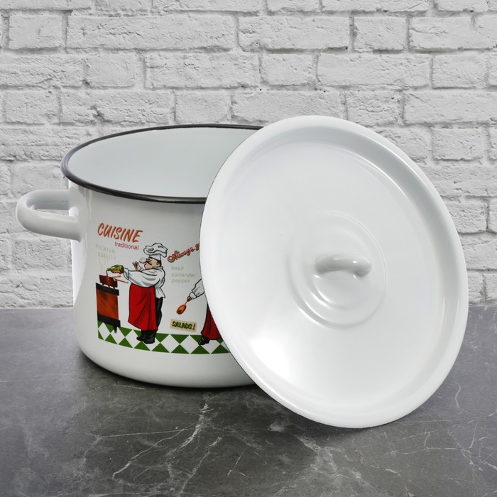 Набор кастрюль "Повара", 3 предмета: 2,9 л, 3,9 л, 7 л