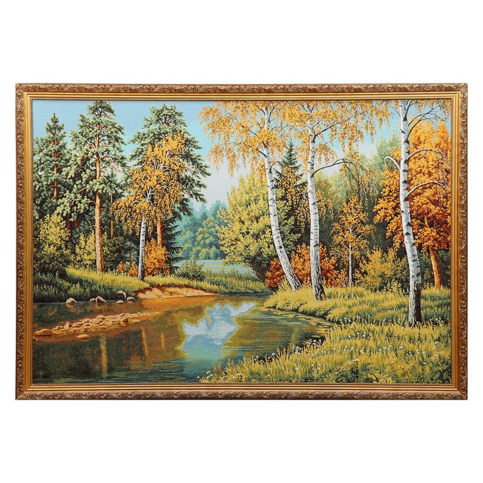 Гобеленовая картина "В краю березового ситца" 108*75 см