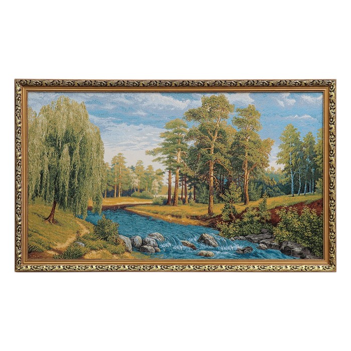 Гобеленовая картина "Водные пороги" 130*77 см