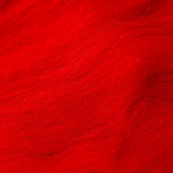 фото Шерсть для валяния 100% полутонкая шерсть 50 гр (046 красный) камтекс