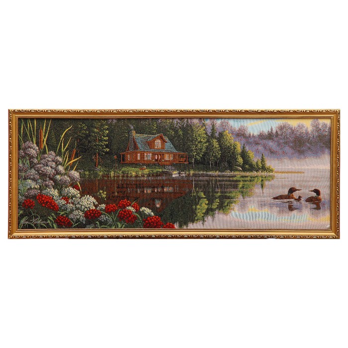 Гобеленовая картина "К тихим водам" евро 98*39 см