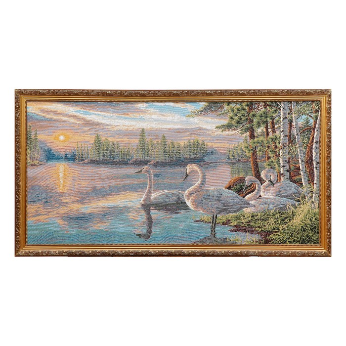 Гобеленовая картина "Северные гуси" 54*102 см