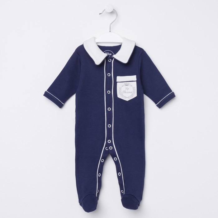 Комбинезон детский, рост 68 см, цвет темно-синий М1401-1_М
