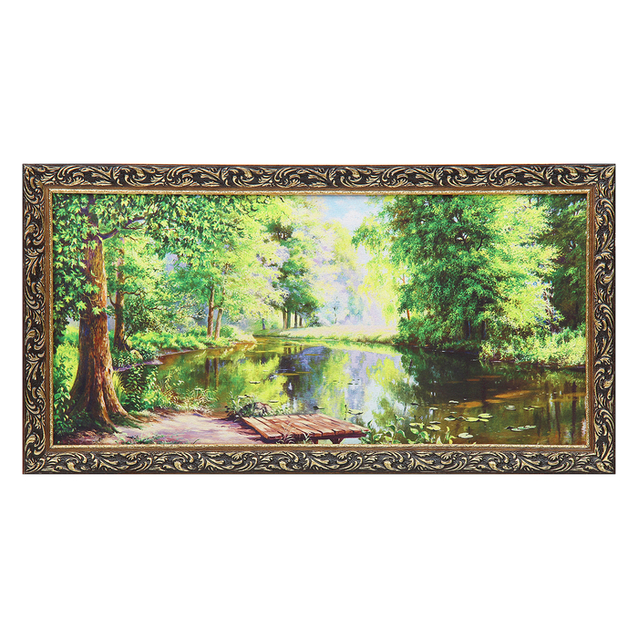 Гобеленовая картина "Мостик в лесу" 45*85 см 344965