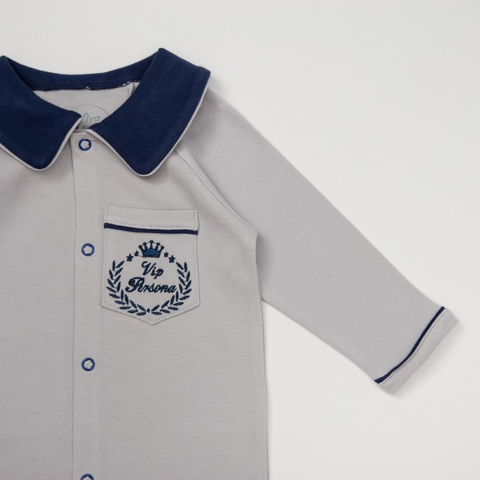 Кофточка детская, рост 74 см, цвет серый М1402-2_М