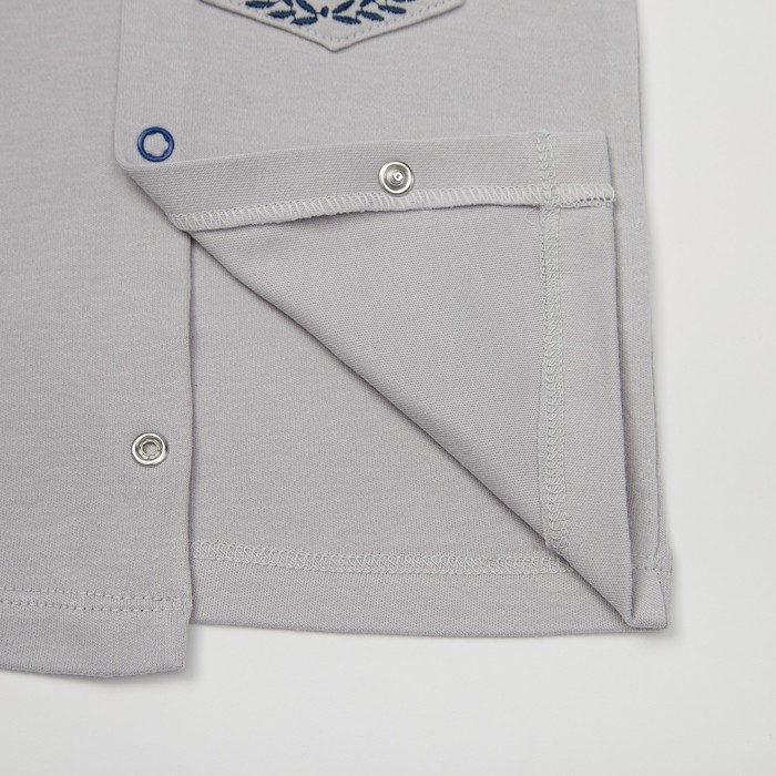 Кофточка детская, рост 74 см, цвет серый М1402-2_М