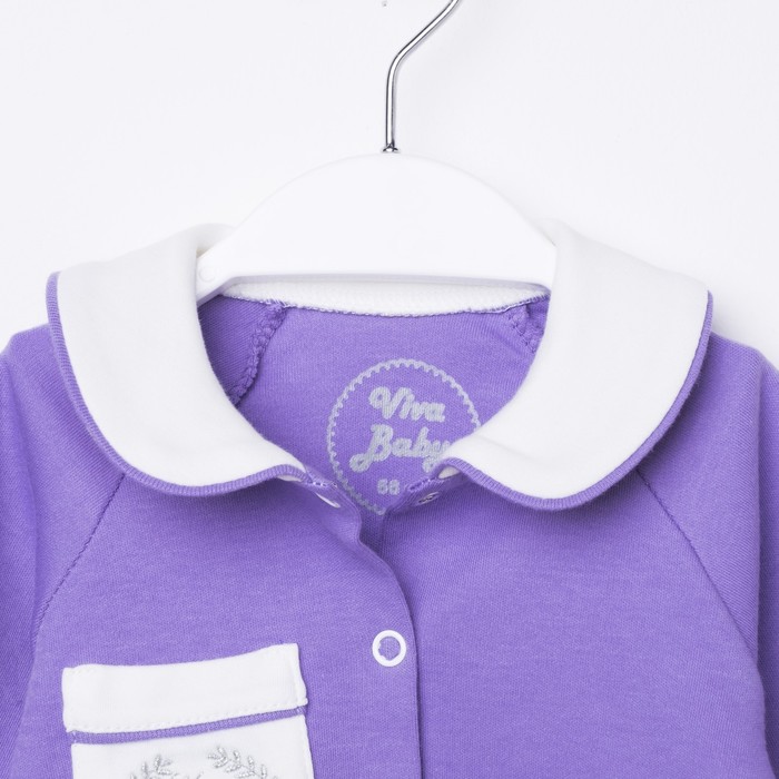 Кофточка детская, рост 74 см, цвет сиреневый D1502-3_М