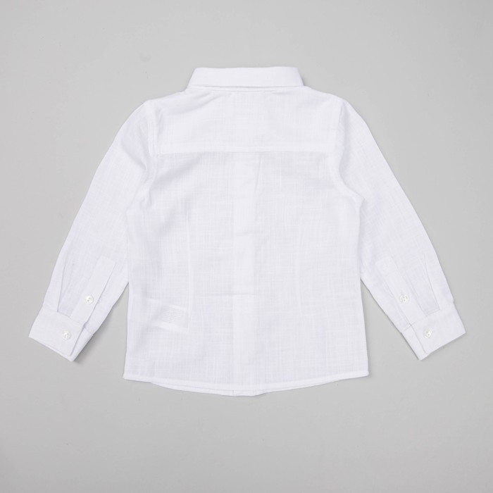 Верхняя сорочка для мальчика, рост 80 см, цвет белый РБ68 _М