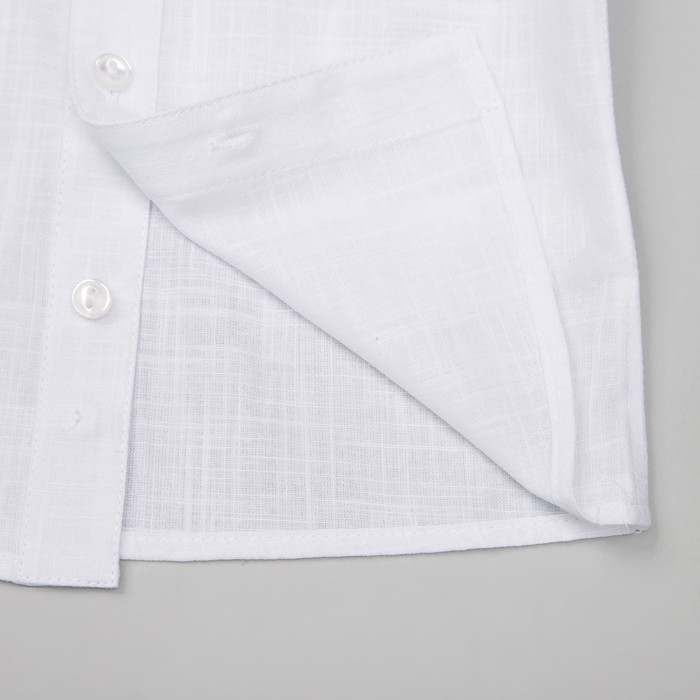 Верхняя сорочка для мальчика, рост 80 см, цвет белый РБ68 _М