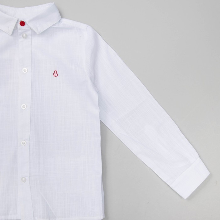 Сорочка верхняя для мальчика, рост 110 см, цвет белый РБ93