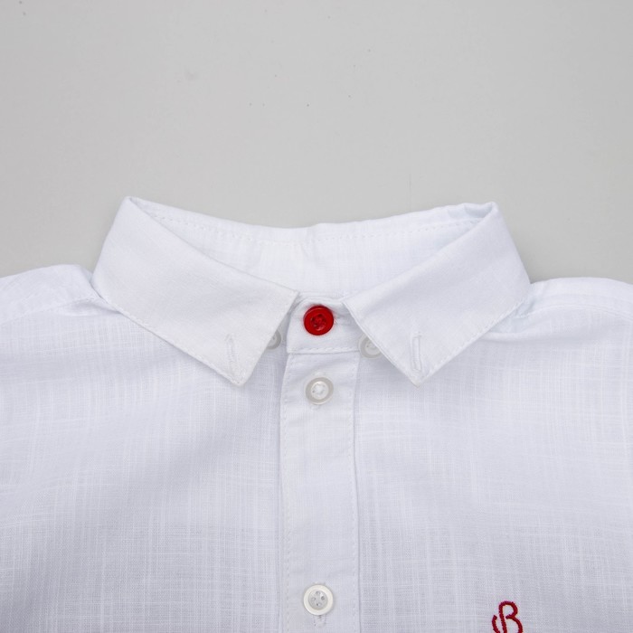 Сорочка верхняя для мальчика, рост 140 см, цвет белый РБ93