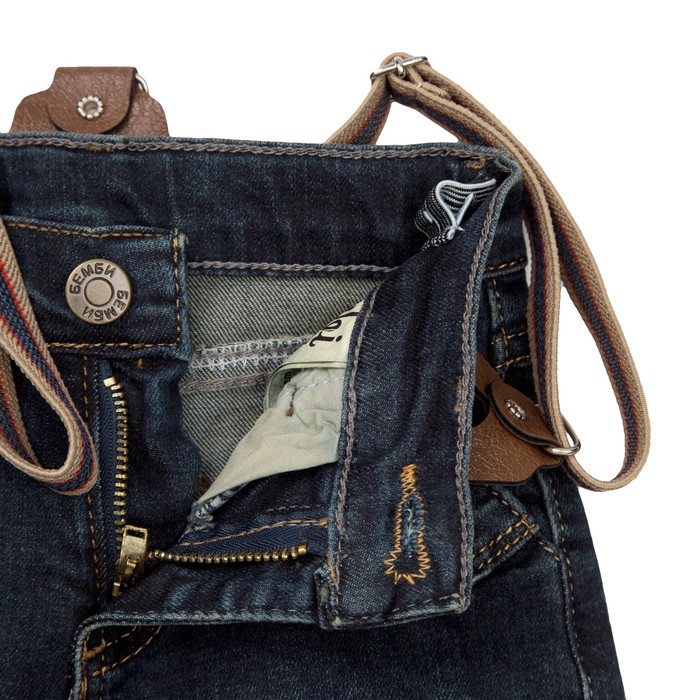 Джинсы для мальчика, рост 98 см, цвет синий ШР418