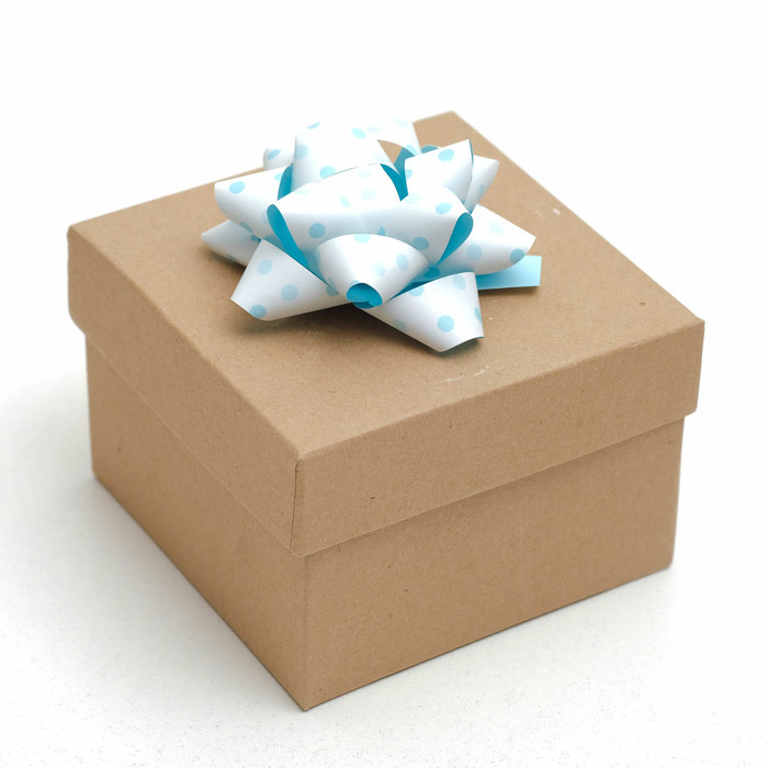 Бант-звезда №7,5 (ФАСОВКА 8 ШТ) простой с рисунком, МИКС