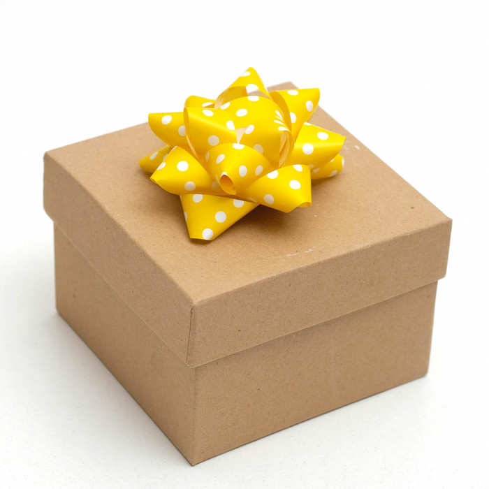 Бант-звезда №7,5 (ФАСОВКА 8 ШТ) простой с рисунком, МИКС