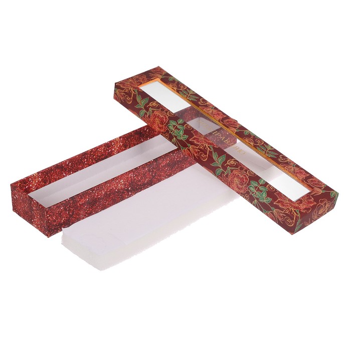 Подарочная коробочка под браслет «Поздравляю», 4,5 х 20 х 2,5 см