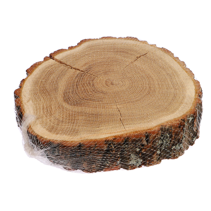 Спил дуба, шлифованный с одной стороны, диаметр 25-30 см, толщина 3-4 см