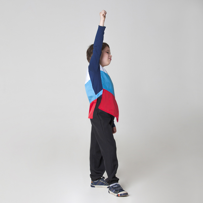 Жилет детский "Россия. Триколор" с водоотталкивающей пропиткой, рост 98-128 см