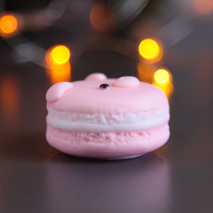 Мыло фигурное "Свинка-макарон" розовая 45гр