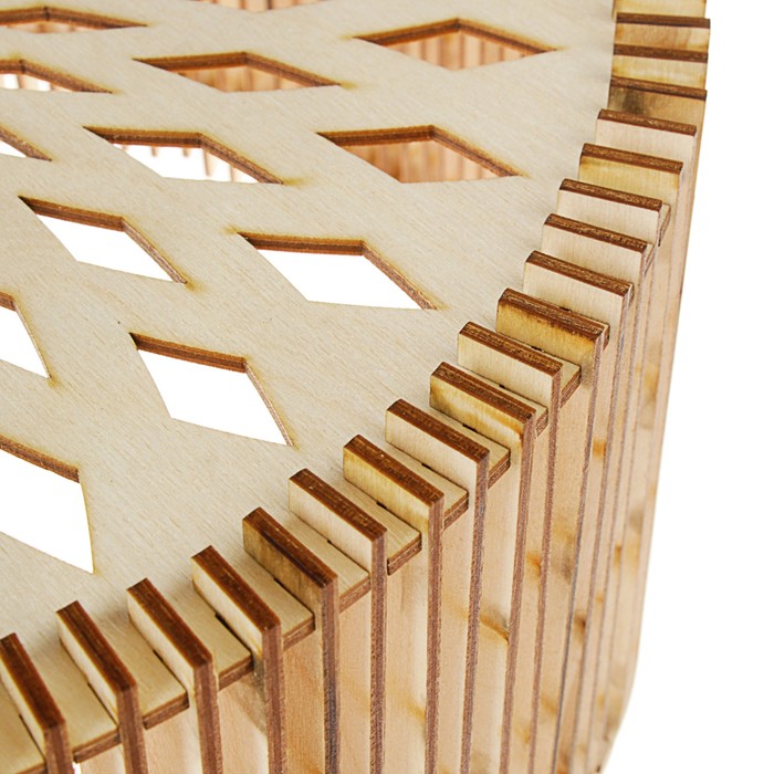 Абажур деревянный "Круг", D=35см