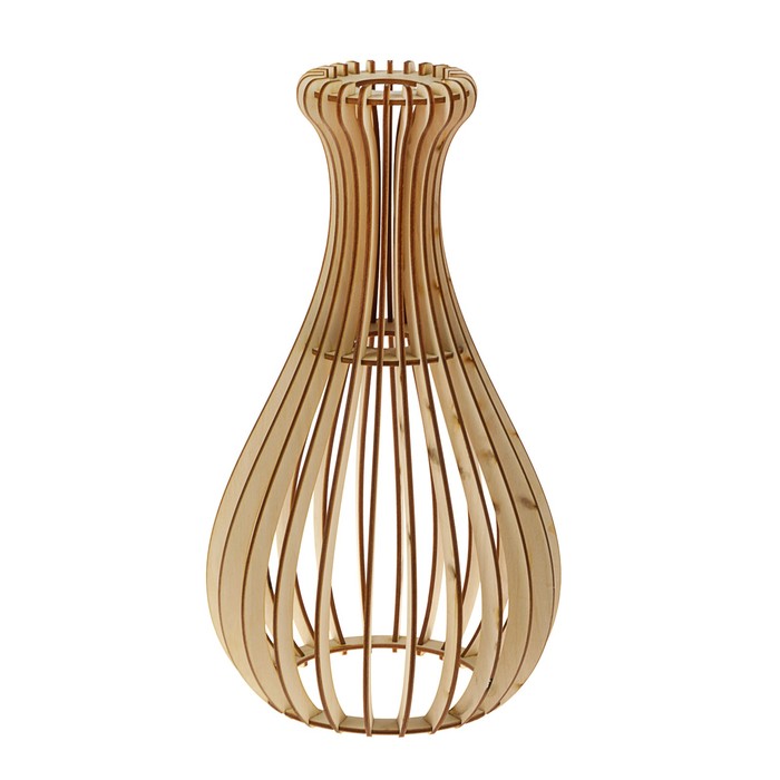 Абажур деревянный "Вулкан", 35х20см