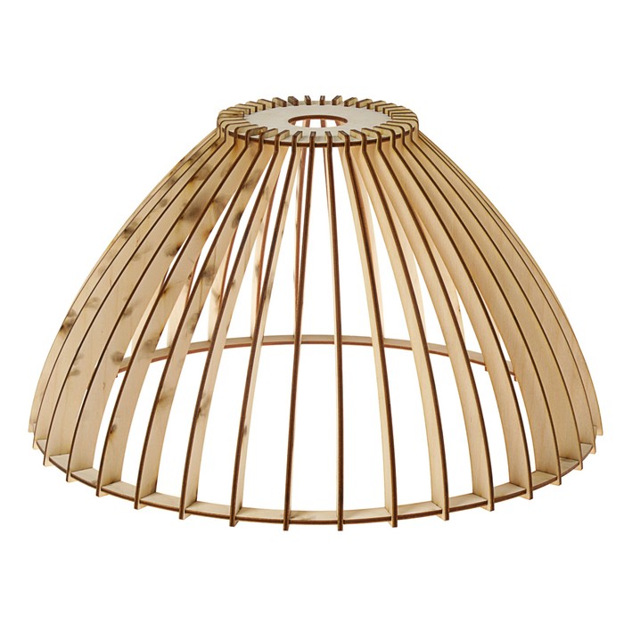 Абажур деревянный "Треугольник", 35х20см