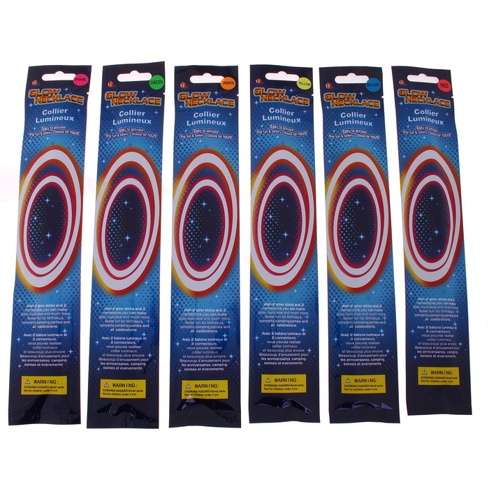 Неоновое ожерелье "Свет", цвета МИКС