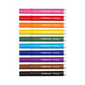 Набор для творчества, фломастеры для ткани 10 цветов + 3 трафарета Artberry, линия 1.0-7.0 мм от Сима-ленд