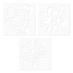 Набор для творчества, фломастеры для ткани 10 цветов + 3 трафарета Artberry, линия 1.0-7.0 мм от Сима-ленд