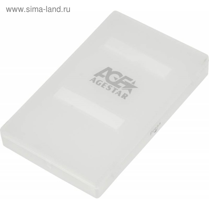 Внешний корпус для HDD/SSD AgeStar SUBCP1 SATA пластик белый 2.5 внешний корпус для hdd ssd agestar 31ubcp3 sata пластик черный 2 5