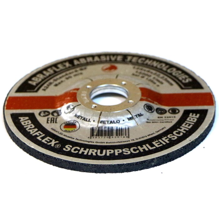 Обдирочный круг ABRAFLEX А-24 Standart BF, по металлу, 125 х 6 х 22,2 мм