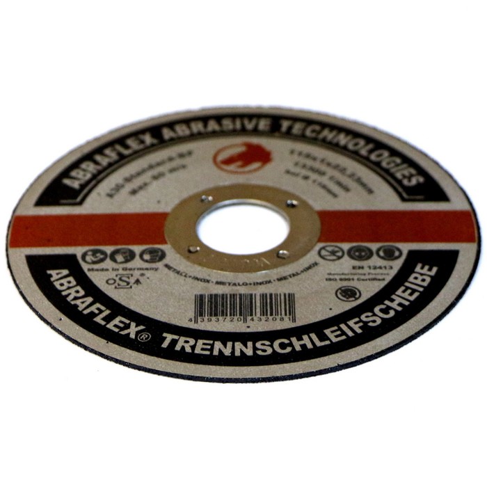 Отрезной круг ABRAFLEX А-30 Standart BF, по металлу и нержавейке, 115 х 1 х 22,2 мм
