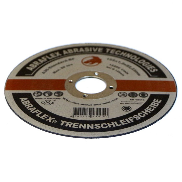 Отрезной круг ABRAFLEX А-30 Standart BF, по металлу и нержавейке, 125 х 1,2 х 22,2 мм