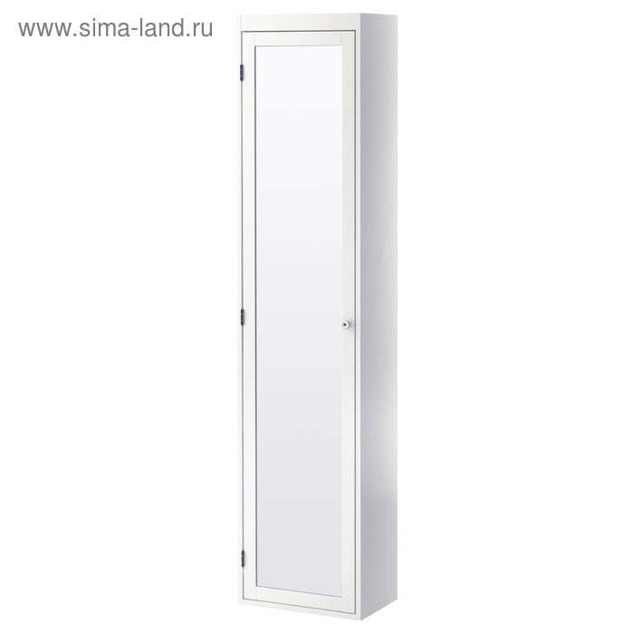 

Высокий шкаф СИЛВЕРОН с зеркальной дверцей, 40x25x172 см, белый