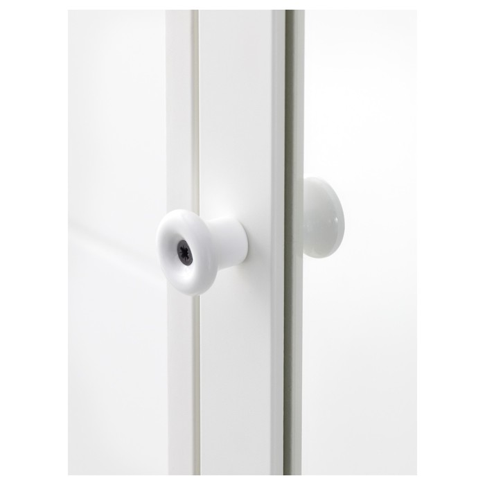 Высокий шкаф СИЛВЕРОН с зеркальной дверцей, 40x25x172 см, белый